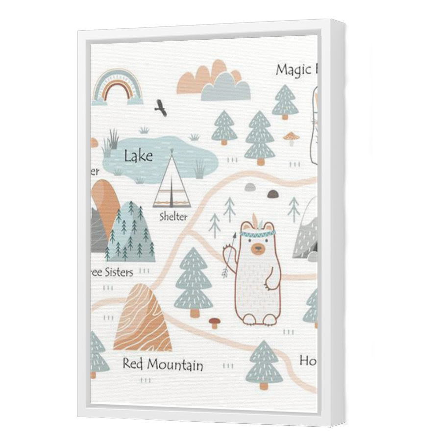 Thumbnail for Canvas - White Floating Frame