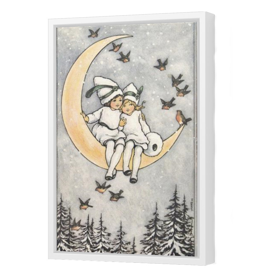 Thumbnail for Canvas - White Floating Frame