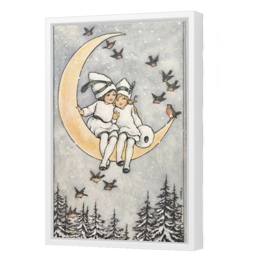 Thumbnail for Canvas - White Floating Frame