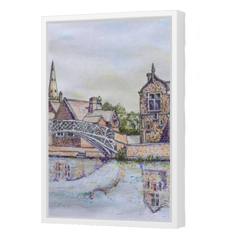 Thumbnail for Canvas - White Floating Frame