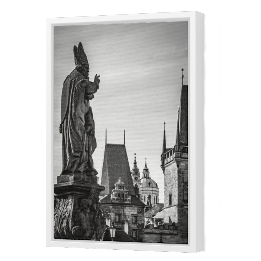 Thumbnail for Canvas - White Floating Frame