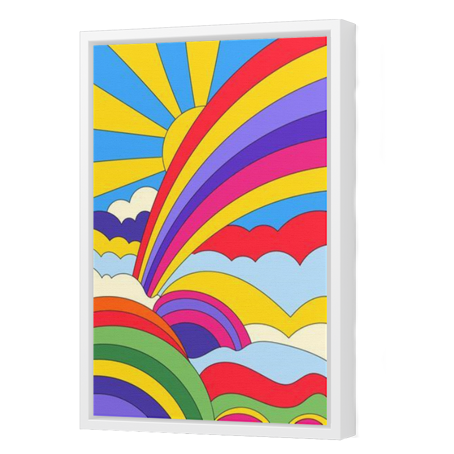 Thumbnail for Canvas - White Floating Frame