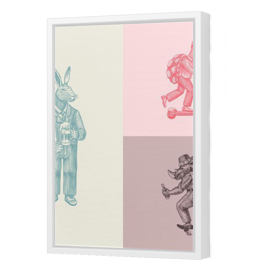 Thumbnail for Canvas - White Floating Frame