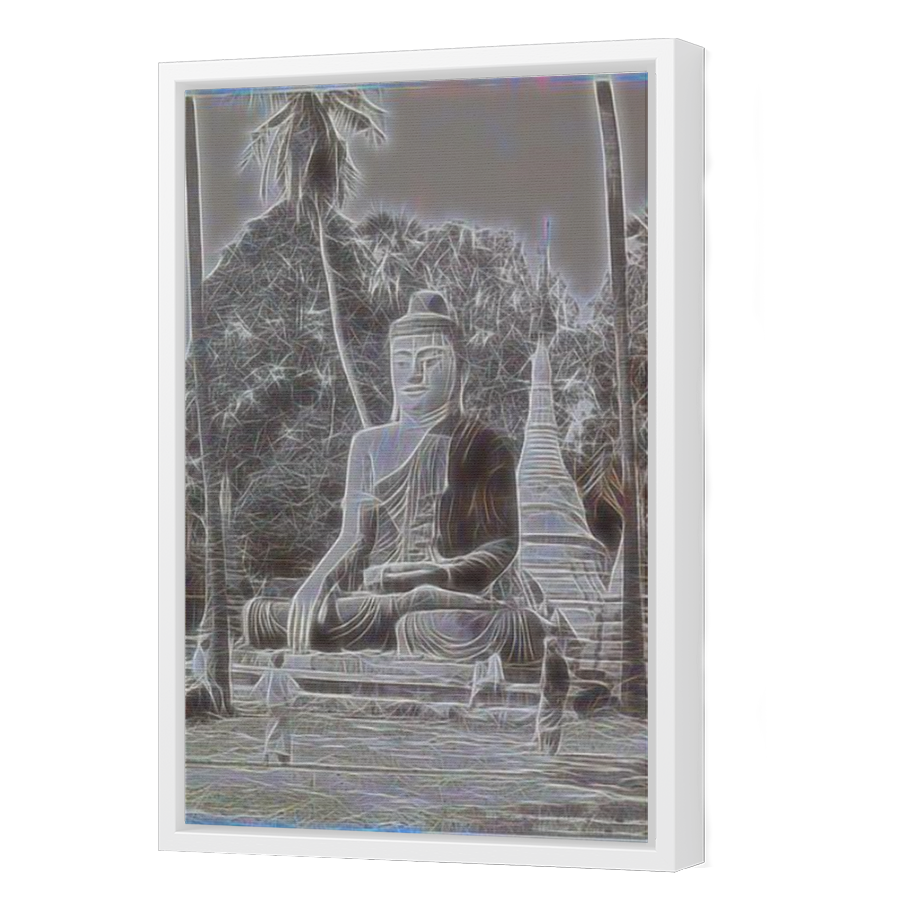 Thumbnail for Canvas - White Floating Frame