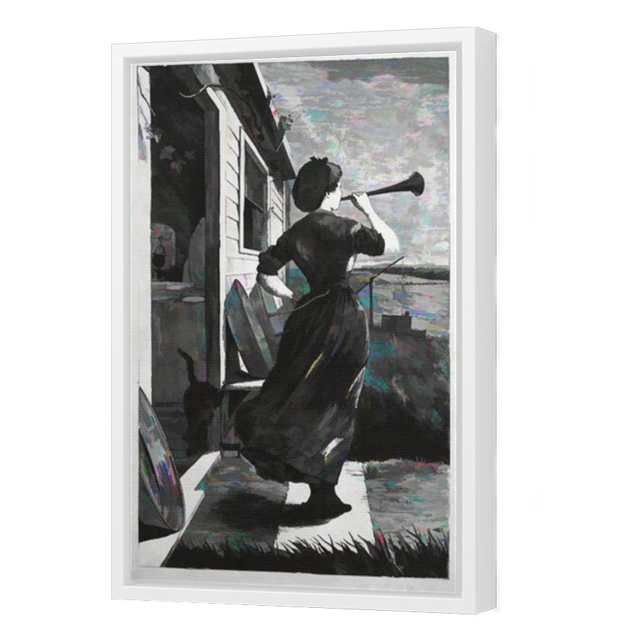 Thumbnail for Canvas - White Floating Frame