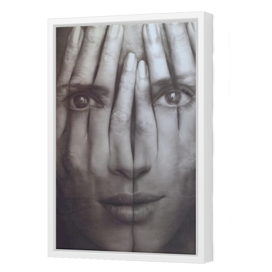 Thumbnail for Canvas - White Floating Frame