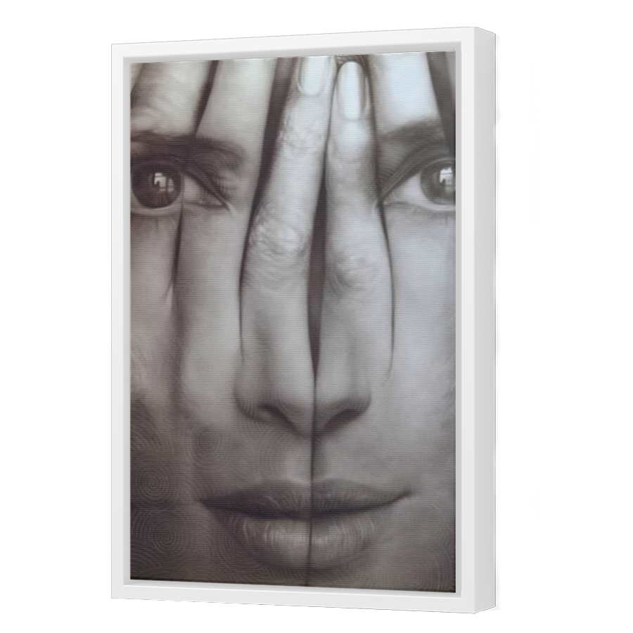 Thumbnail for Canvas - White Floating Frame