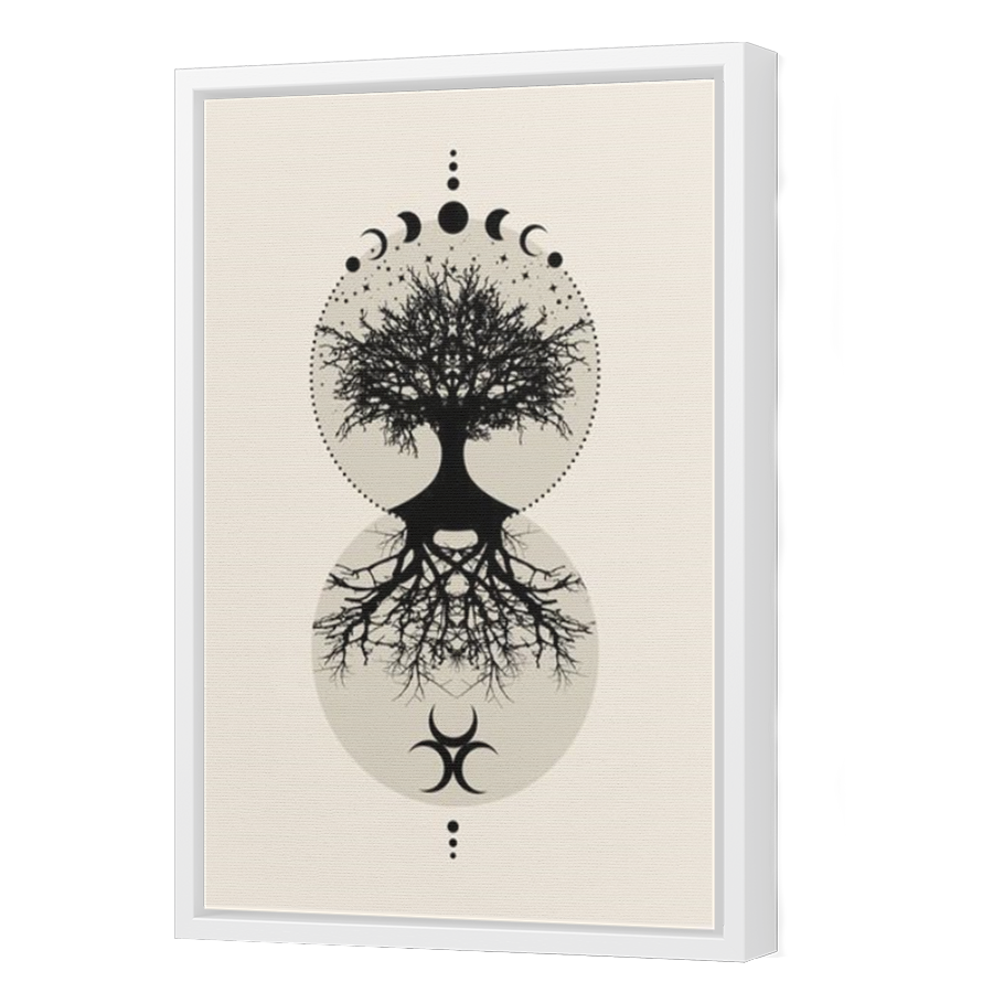 Thumbnail for Canvas - White Floating Frame