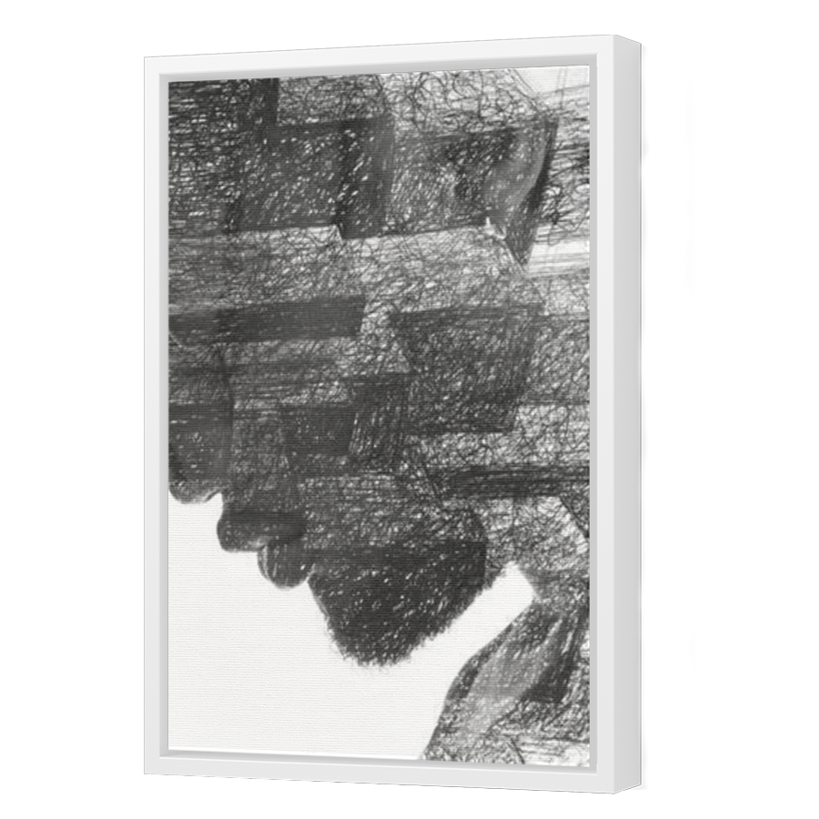 Thumbnail for Canvas - White Floating Frame