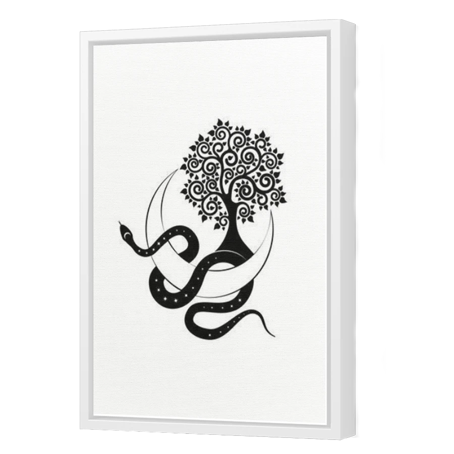 Thumbnail for Canvas - White Floating Frame