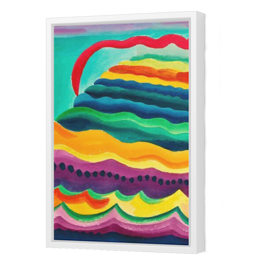 Thumbnail for Canvas - White Floating Frame