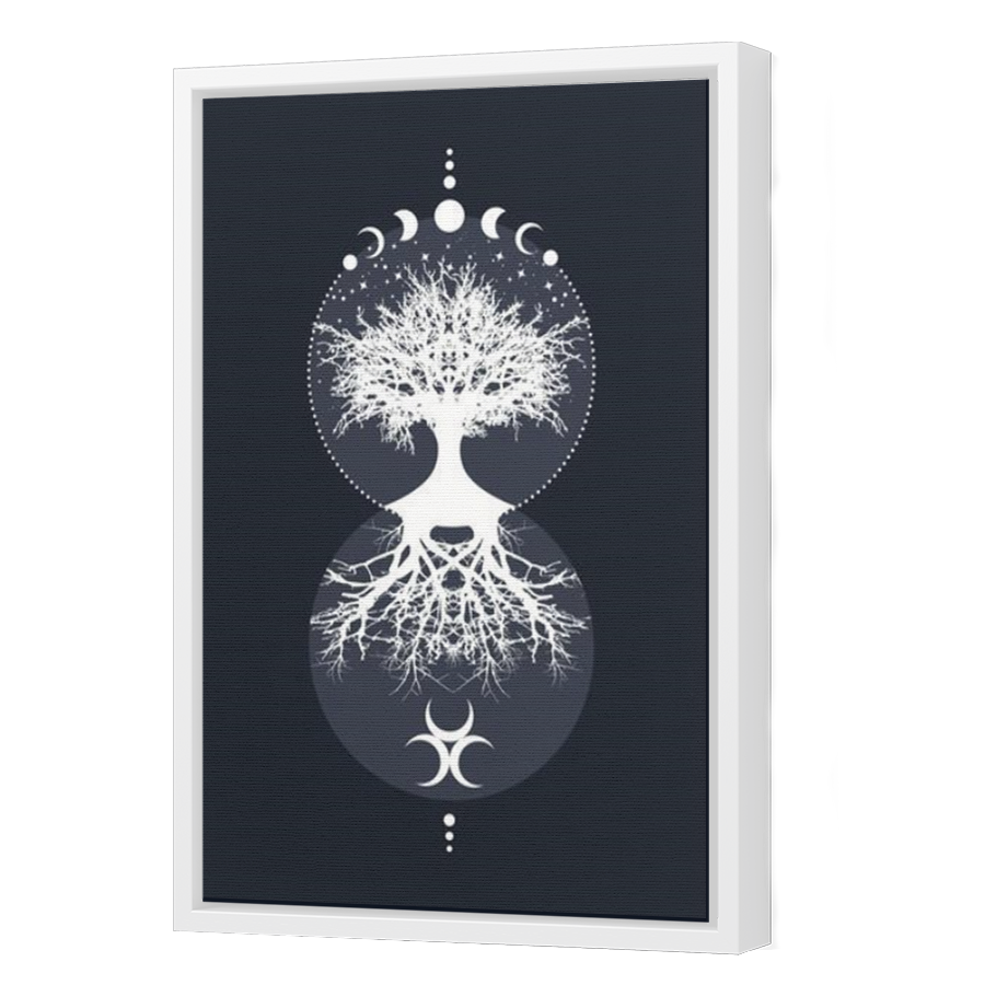 Thumbnail for Canvas - White Floating Frame