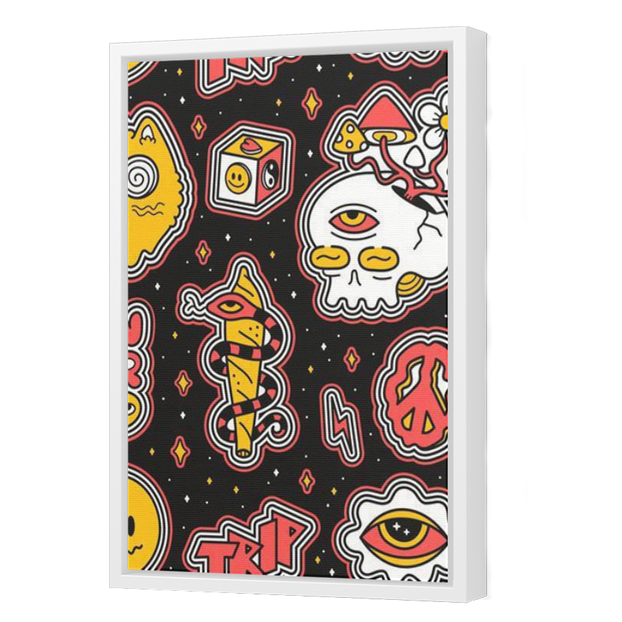 Thumbnail for Canvas - White Floating Frame