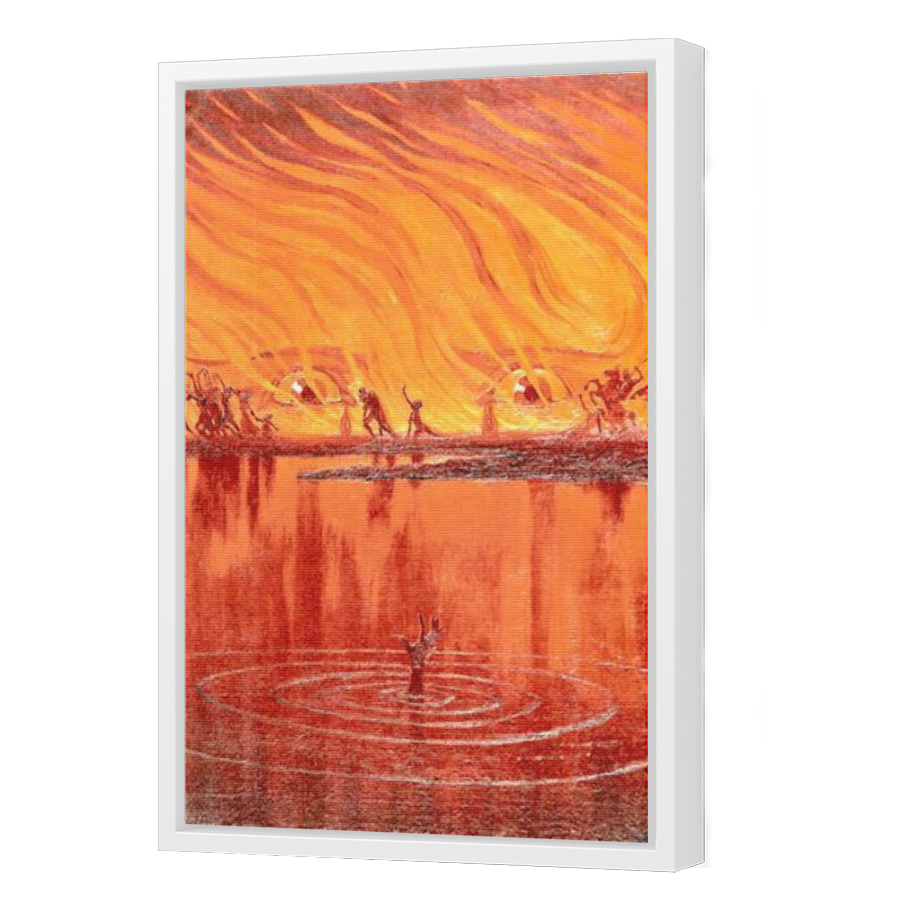 Thumbnail for Canvas - White Floating Frame