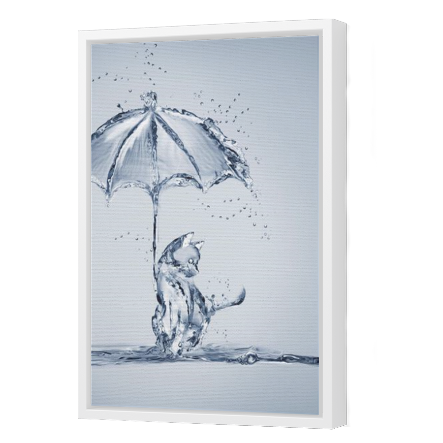 Thumbnail for Canvas - White Floating Frame