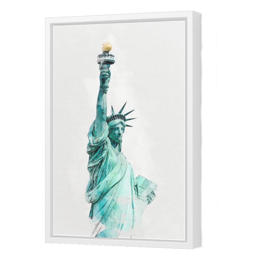 Thumbnail for Canvas - White Floating Frame