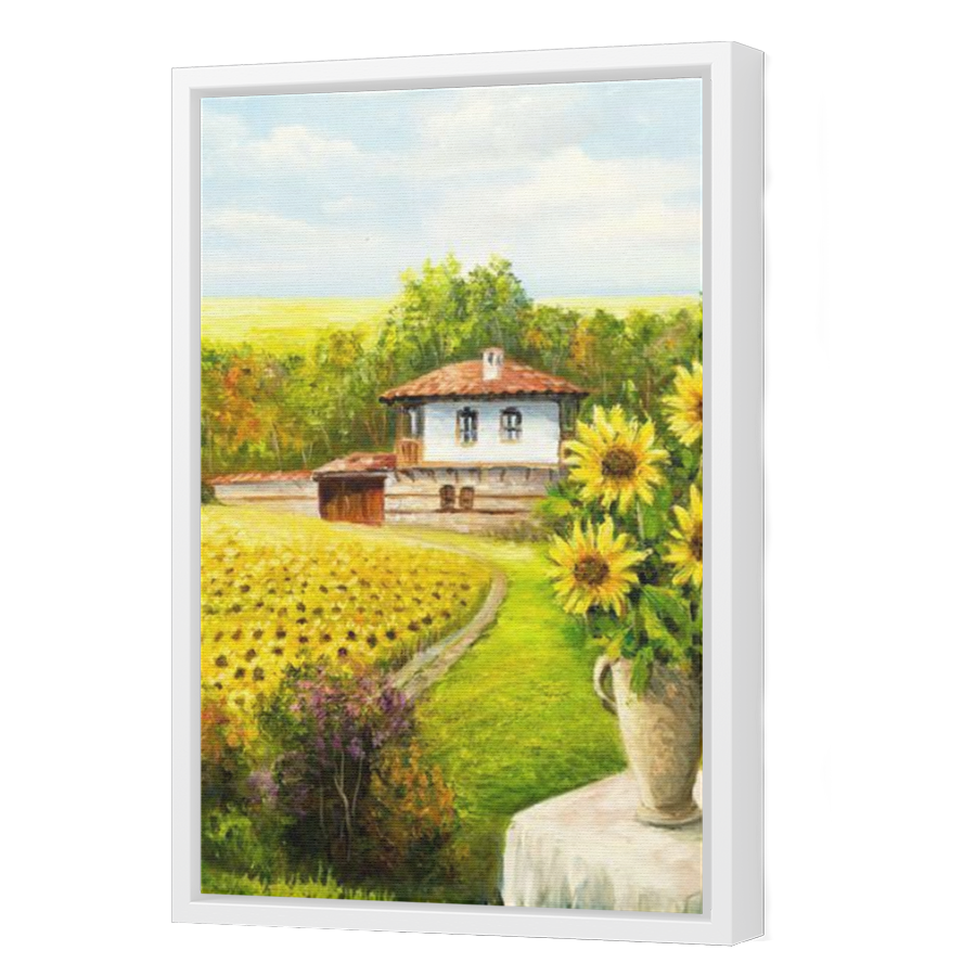 Thumbnail for Canvas - White Floating Frame