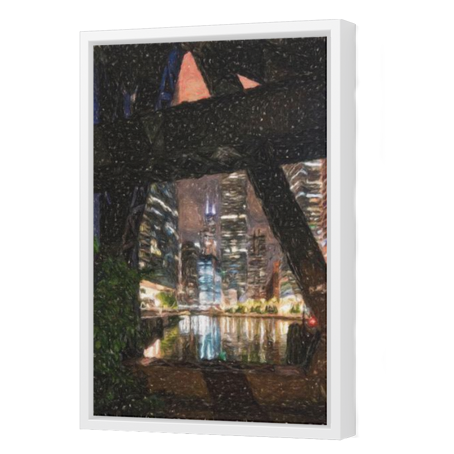 Thumbnail for Canvas - White Floating Frame