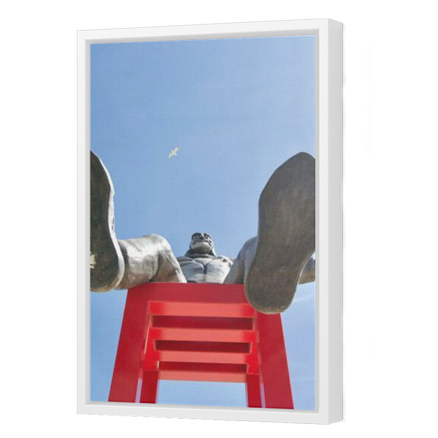 Thumbnail for Canvas - White Floating Frame