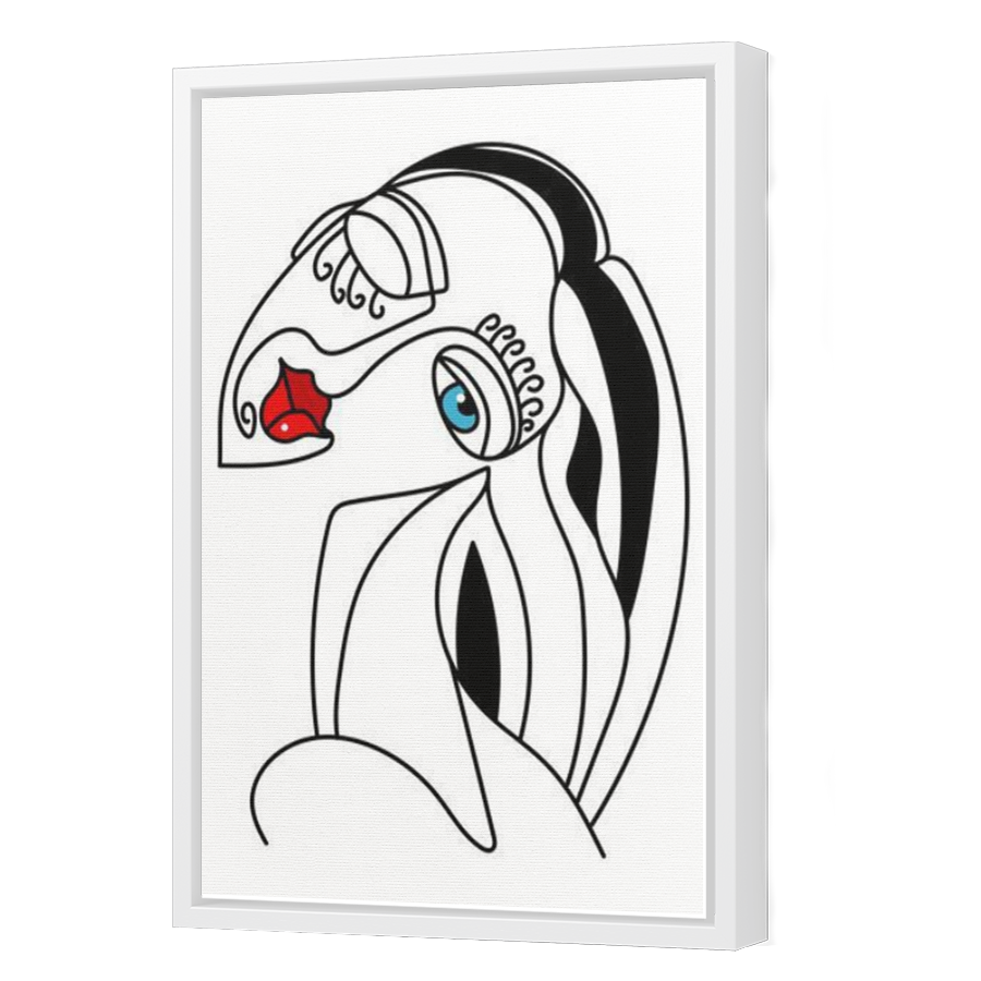 Thumbnail for Canvas - White Floating Frame