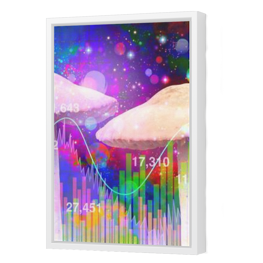 Thumbnail for Canvas - White Floating Frame