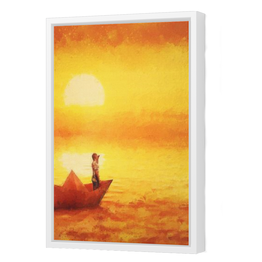 Thumbnail for Canvas - White Floating Frame