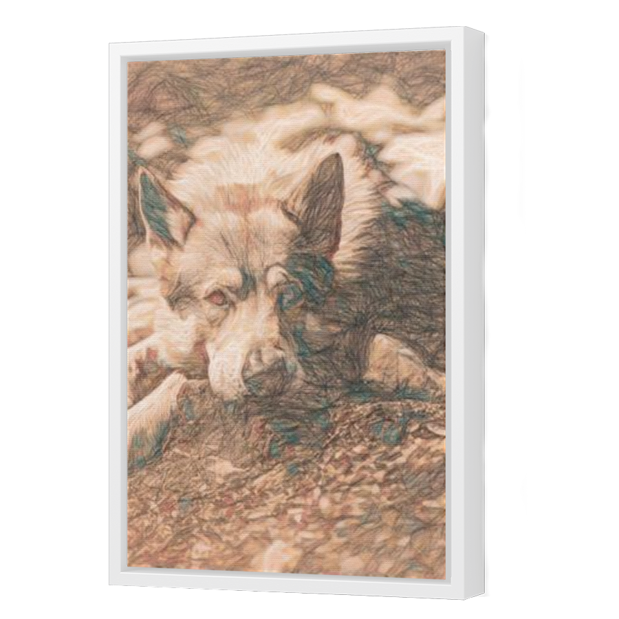 Thumbnail for Canvas - White Floating Frame