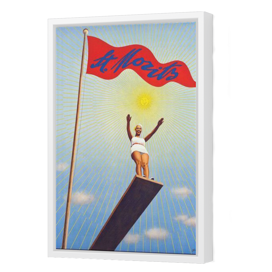 Thumbnail for Canvas - White Floating Frame