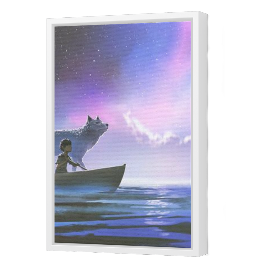 Thumbnail for Canvas - White Floating Frame