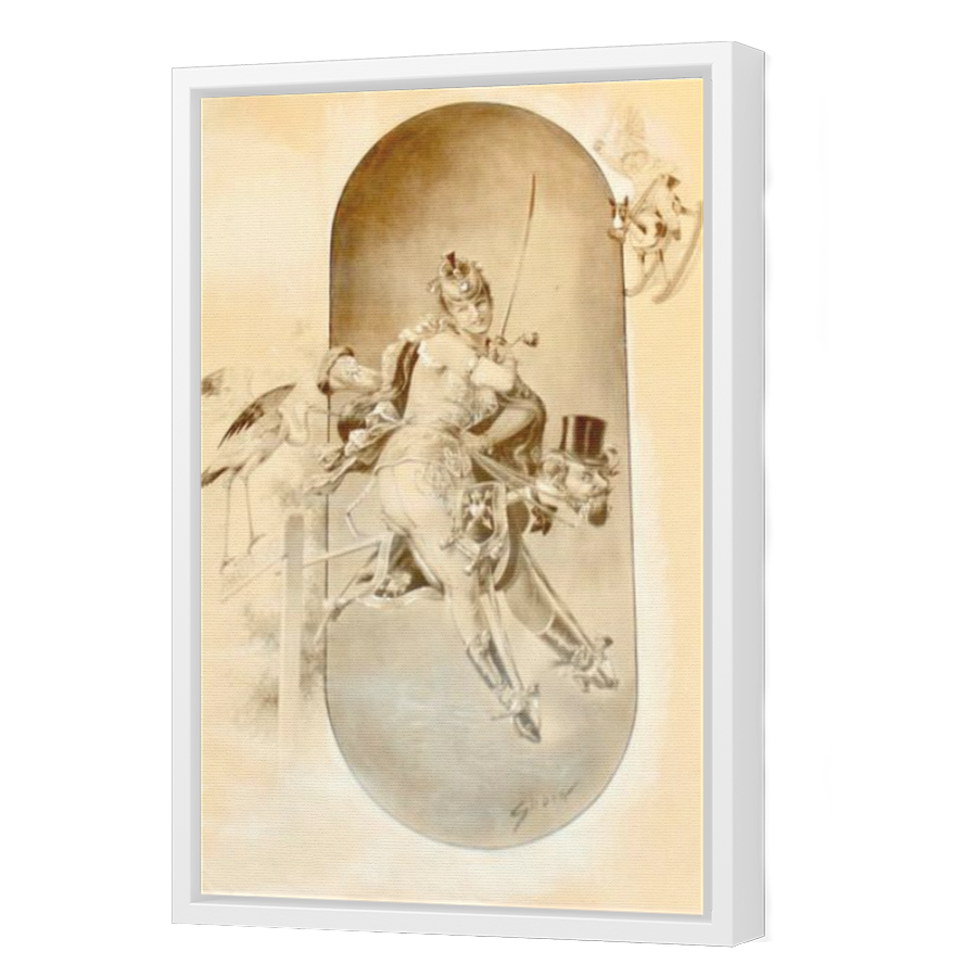 Thumbnail for Canvas - White Floating Frame