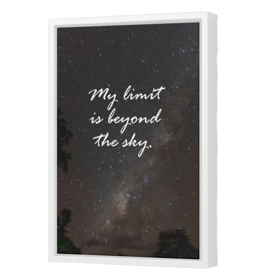 Thumbnail for Canvas - White Floating Frame