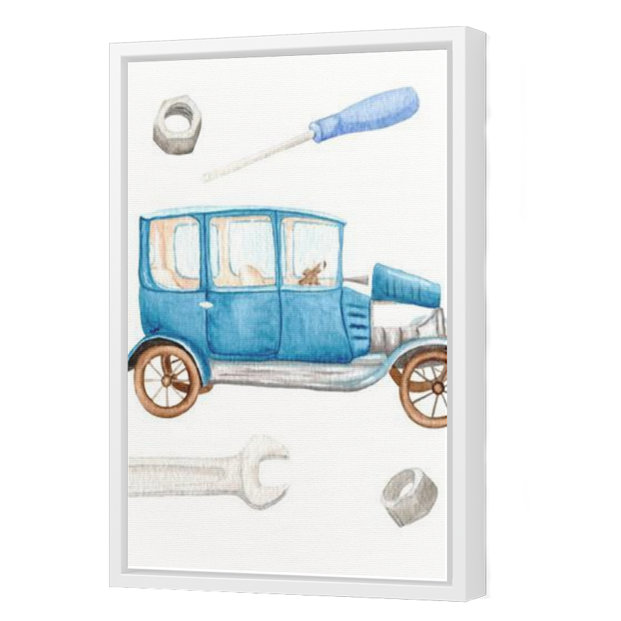 Thumbnail for Canvas - White Floating Frame
