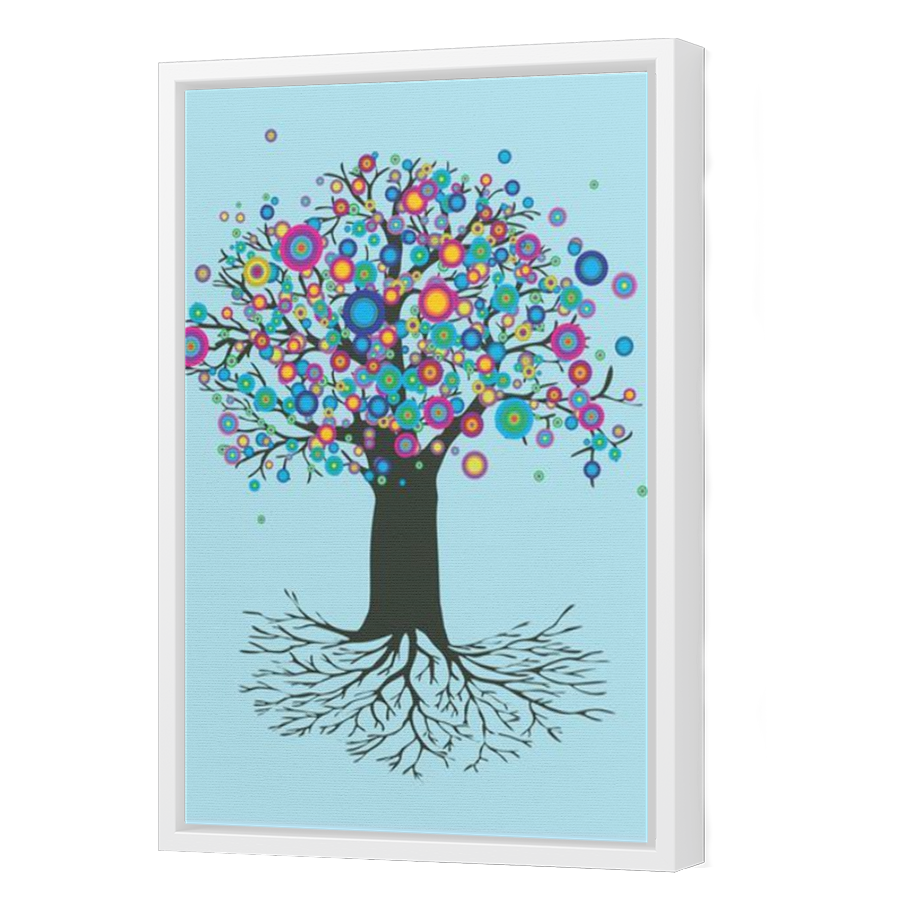 Thumbnail for Canvas - White Floating Frame