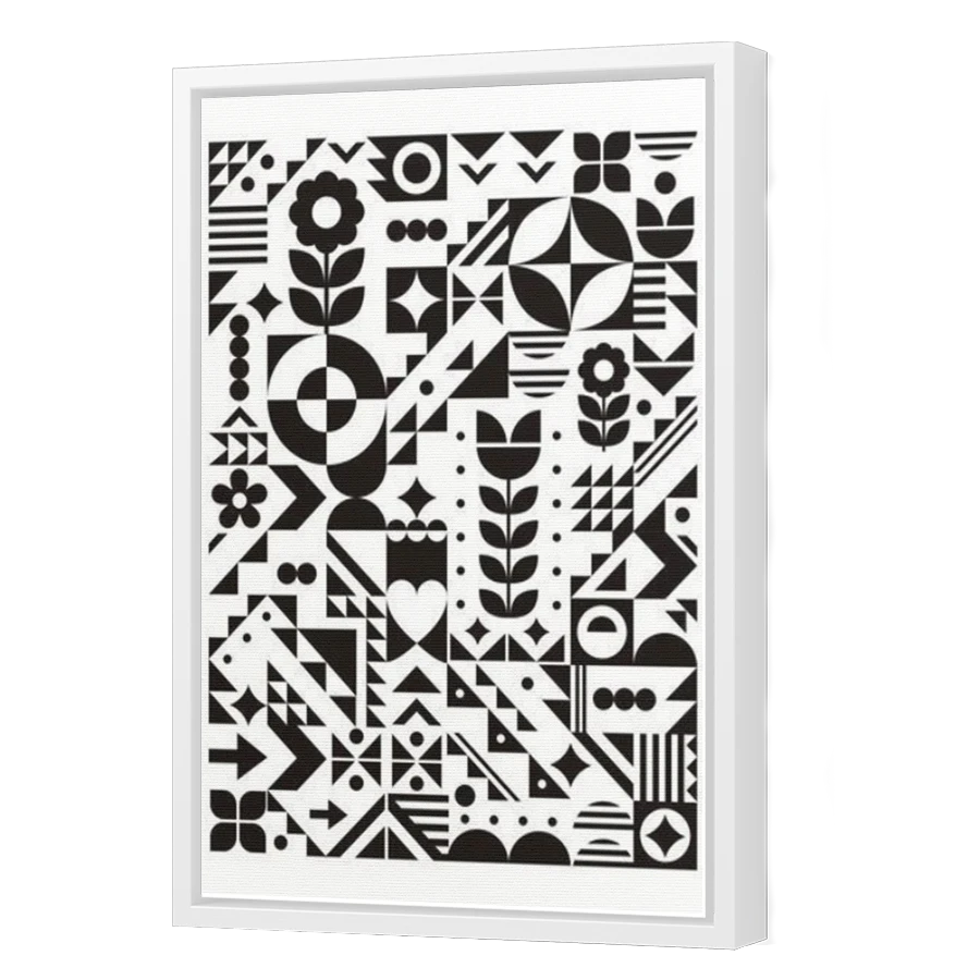 Thumbnail for Canvas - White Floating Frame