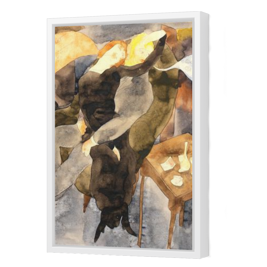 Thumbnail for Canvas - White Floating Frame