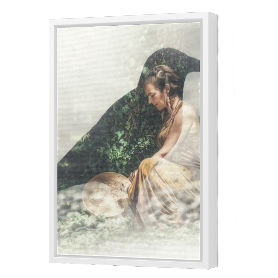 Thumbnail for Canvas - White Floating Frame