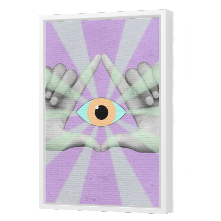 Thumbnail for Canvas - White Floating Frame