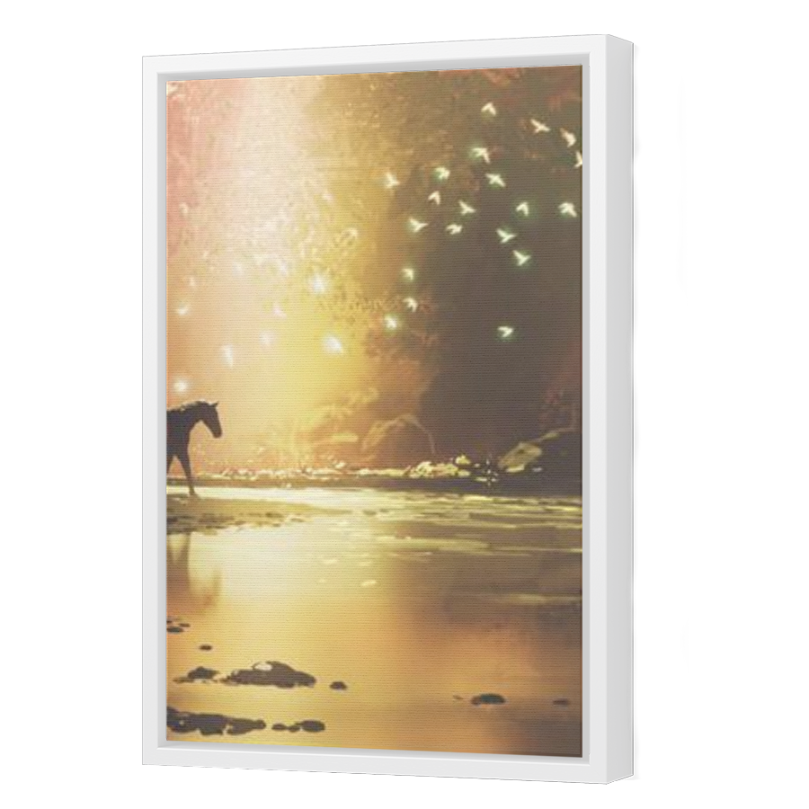 Thumbnail for Canvas - White Floating Frame