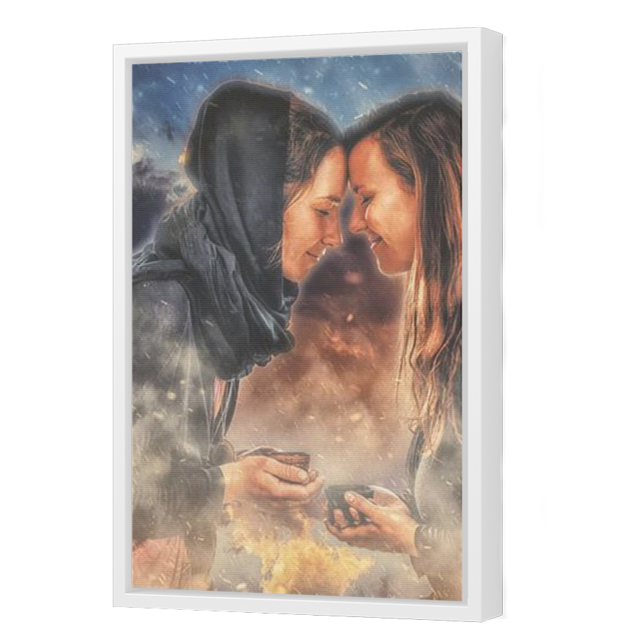 Thumbnail for Canvas - White Floating Frame