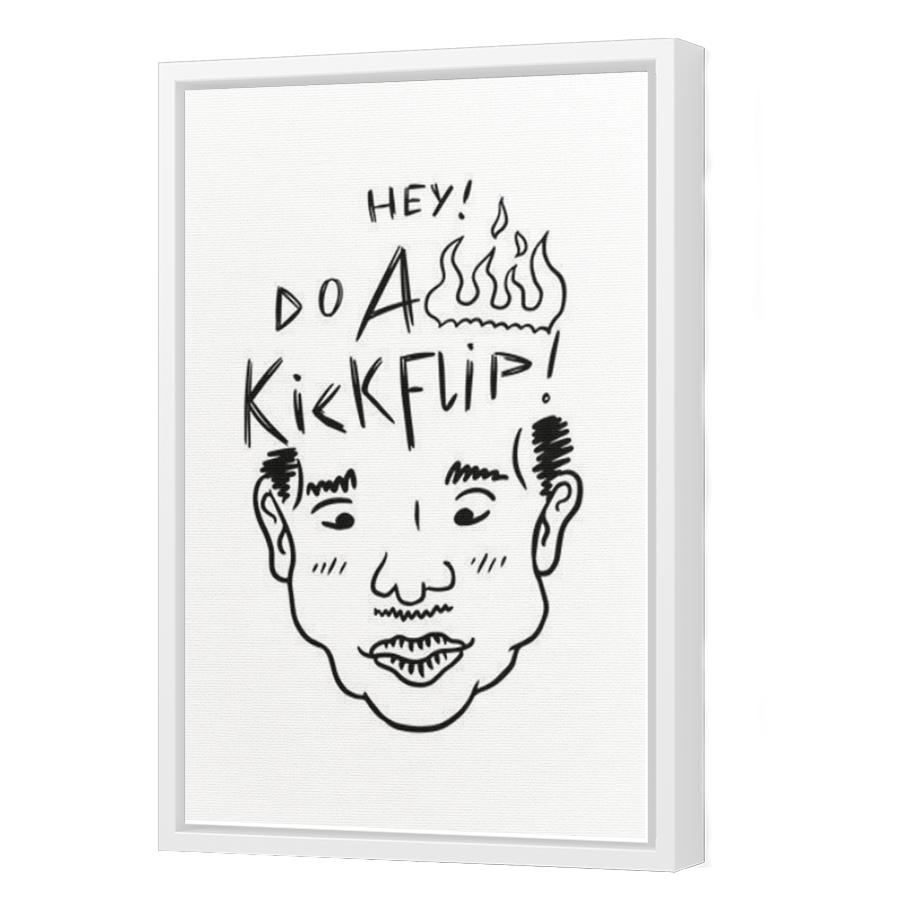 Thumbnail for Canvas - White Floating Frame