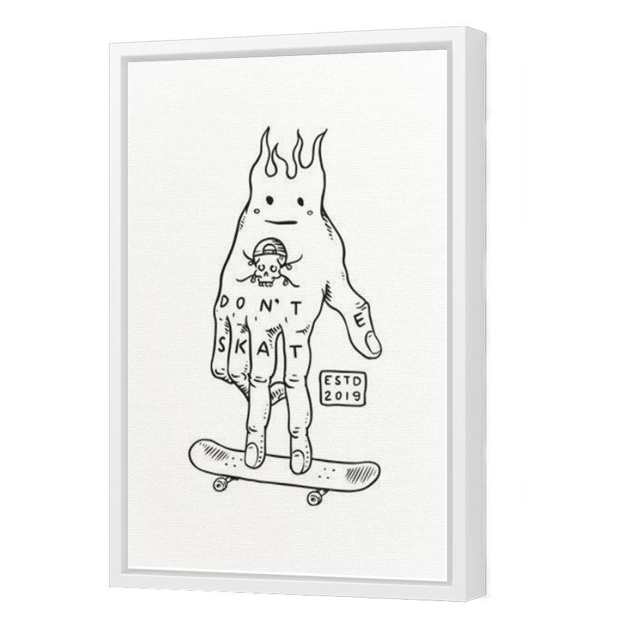 Thumbnail for Canvas - White Floating Frame