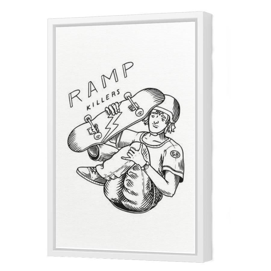Thumbnail for Canvas - White Floating Frame