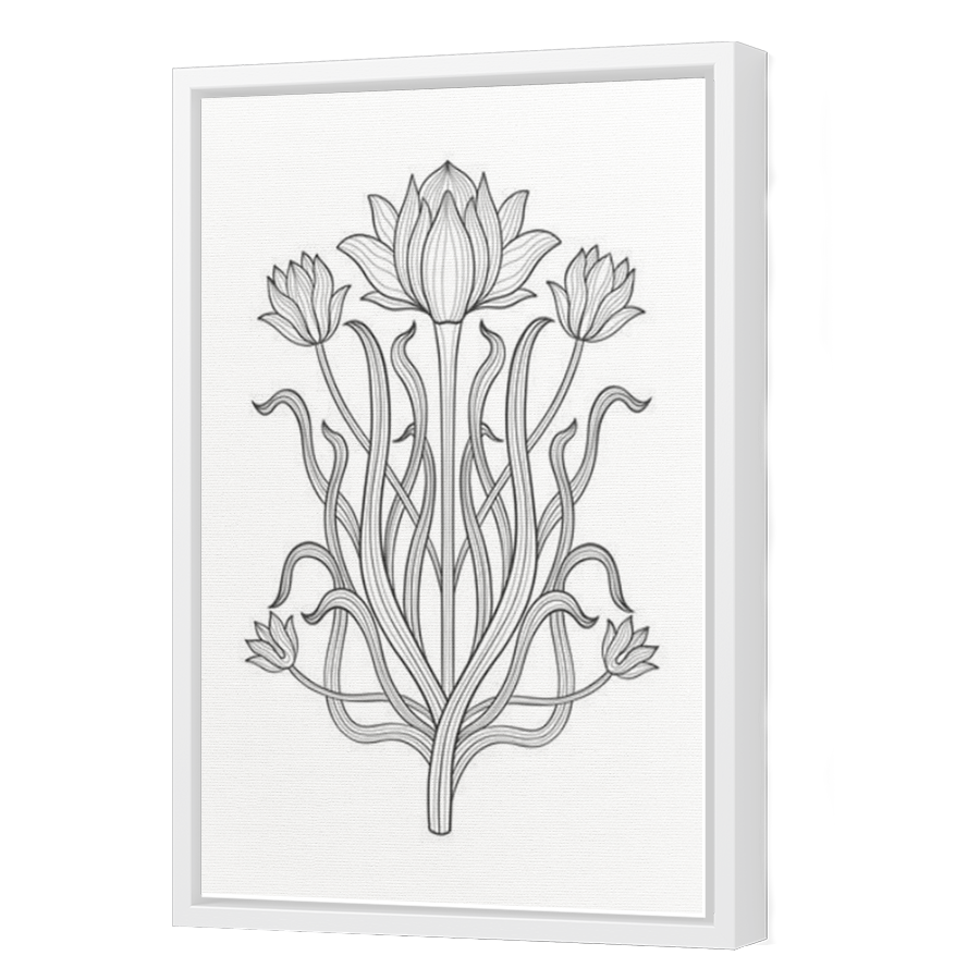 Thumbnail for Canvas - White Floating Frame
