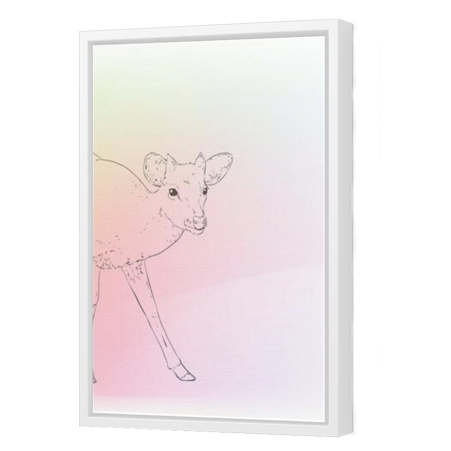 Thumbnail for Canvas - White Floating Frame