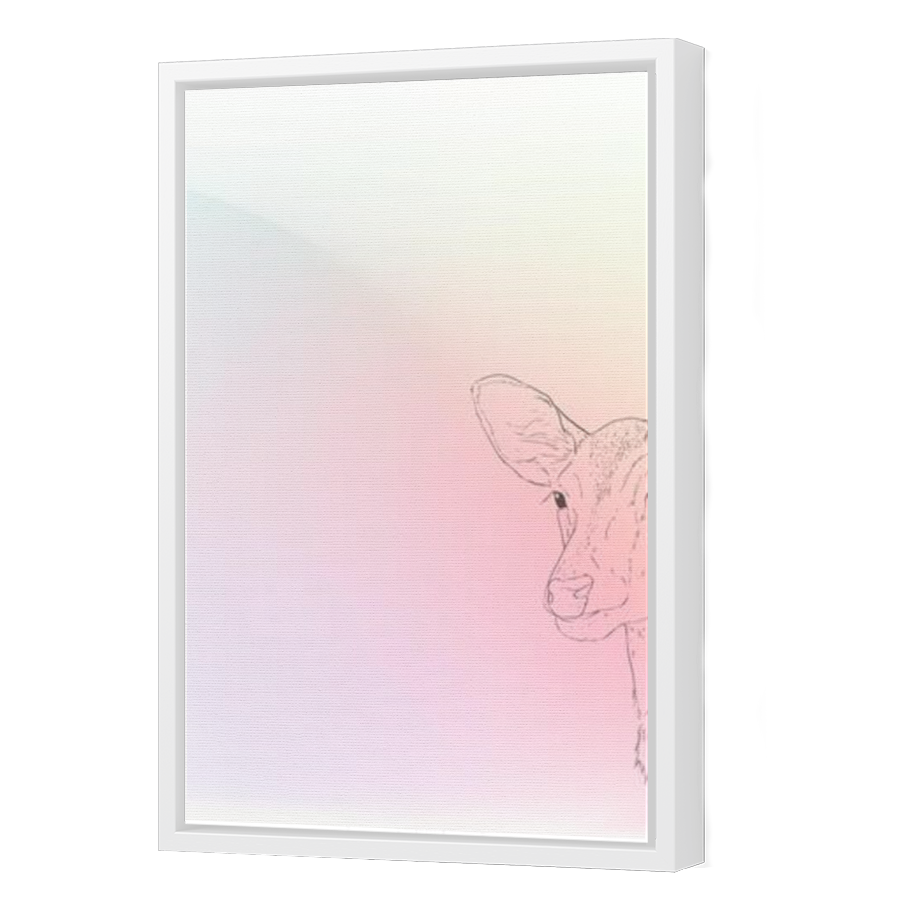 Thumbnail for Canvas - White Floating Frame