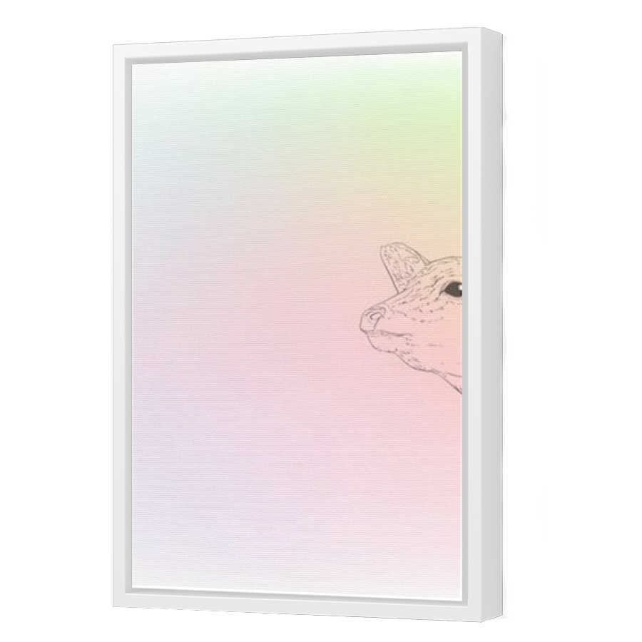 Thumbnail for Canvas - White Floating Frame