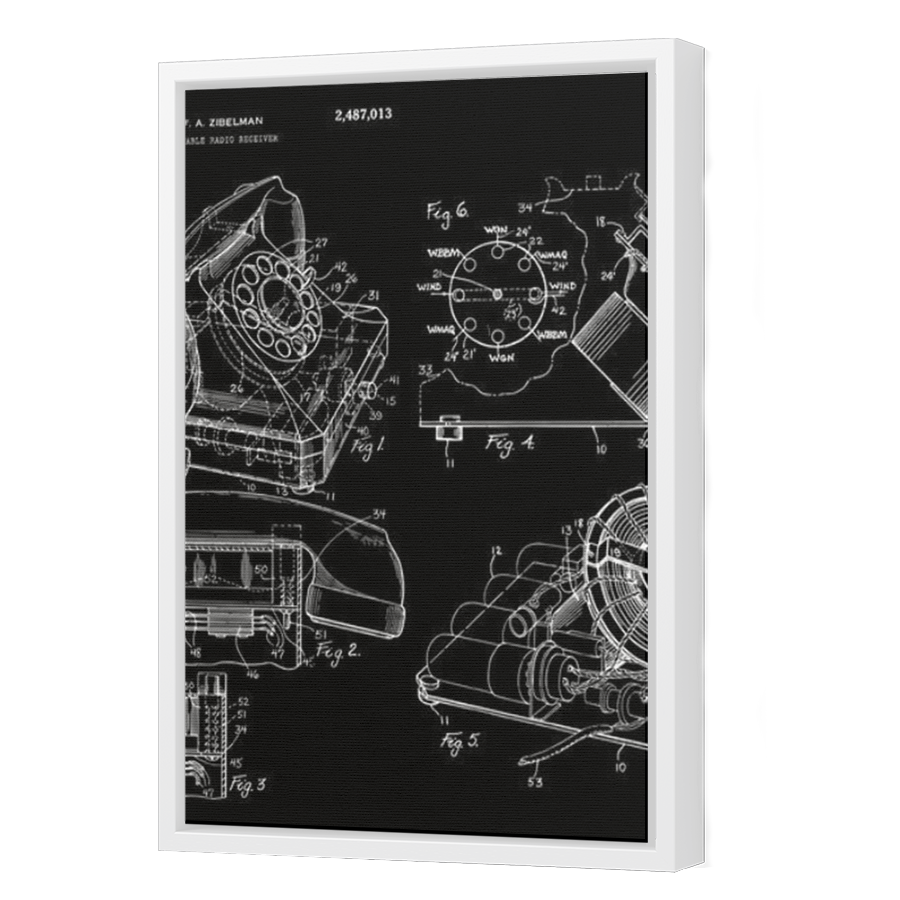 Thumbnail for Canvas - White Floating Frame