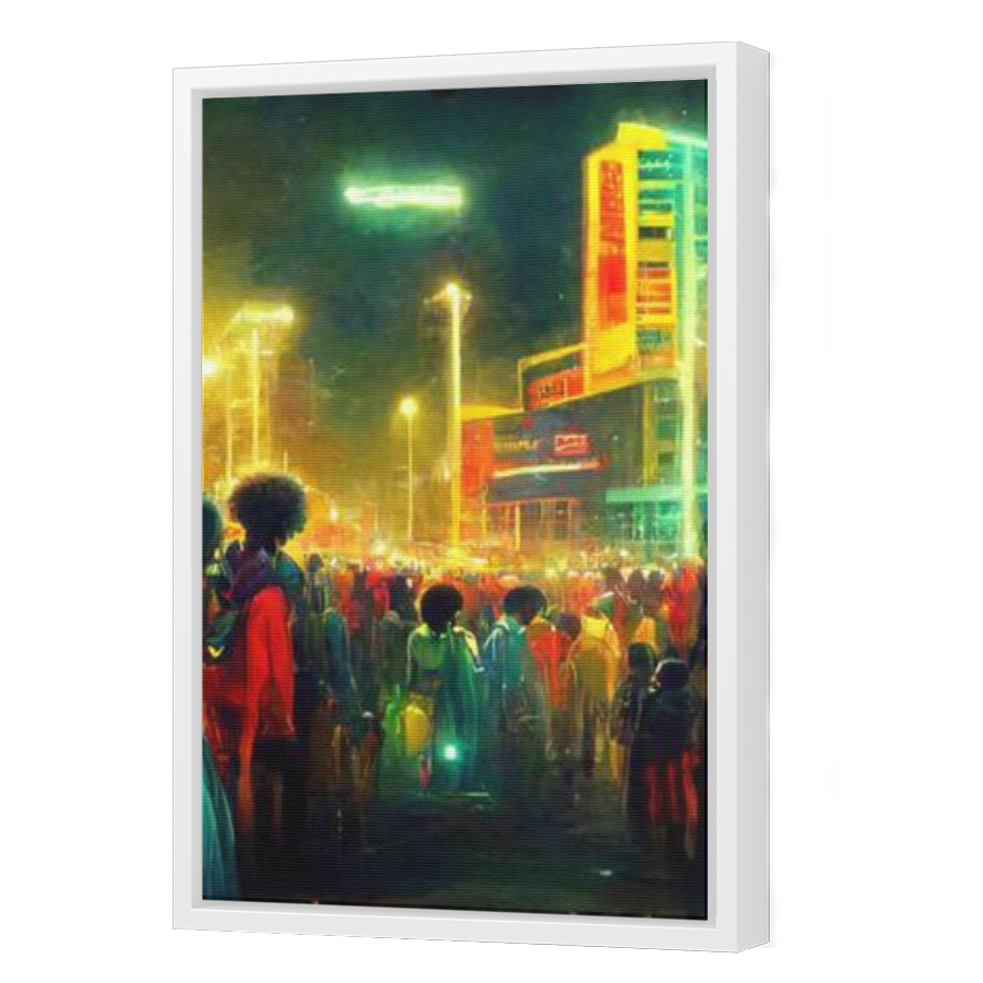 Thumbnail for Canvas - White Floating Frame