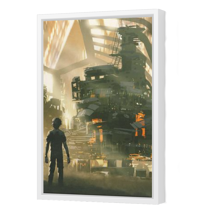 Thumbnail for Canvas - White Floating Frame