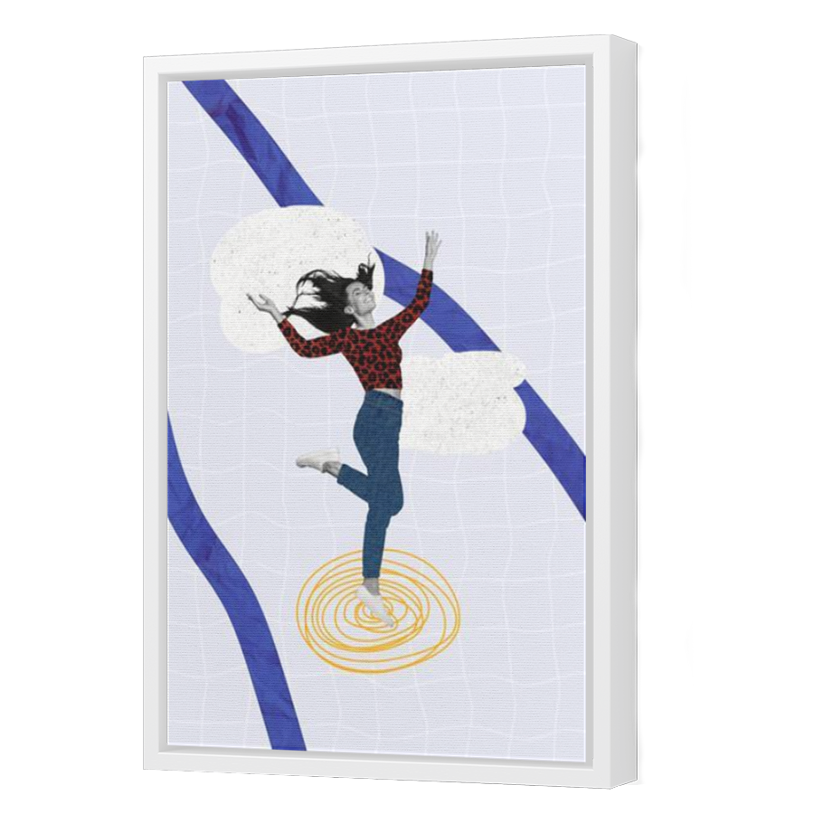 Thumbnail for Canvas - White Floating Frame